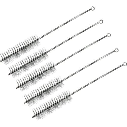 Uxcell Steel Wire Tube Cleaning Brush 30mm Diameter 5pcs