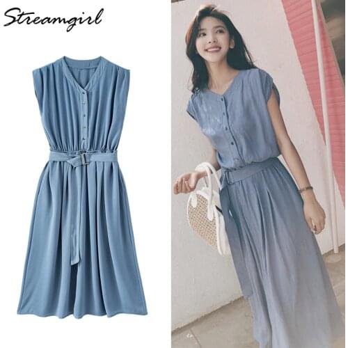 Streamgirl Maxi Chiffon Dresses For Women Casual Summer 2020 Yellow Office Lace Uo Dress With Butoons Loose Long Dress Summer OL