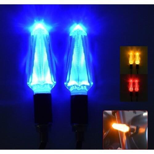 Motorcycle Turn Signal Lights Indicator Transparent LED Flasher For Yamaha BT1100 FJR1300 FZR 600 FZR400 MXT850 Niken GT