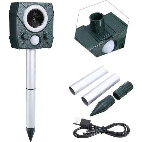 Garden Solar Ultrasonic Pest Repeller Pest Mouse Repeller Outdoor Cat Dog Repeller Repellent Pest Control Home Gardening Tools