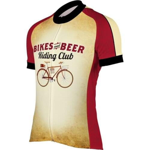 BIKES BEER men cycling jersey summer breathable short sleeve mtb bicycle clothing maillot ciclismo