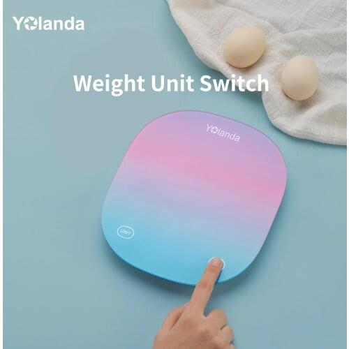 Yolanda Smart Kitchen Scale 5kg Household Kitchen Scale APP Food Scales Diet Scales Measuring Tool LED Weighing Scale Only Korea