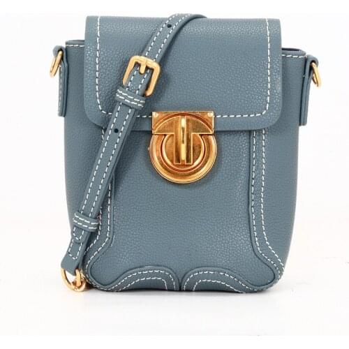 Genuine Leather Cell Phone Women Bag 2021 Trending Mini Shoulder Bags Shoulder Pocket Wallet Pouch Case for Most Phones