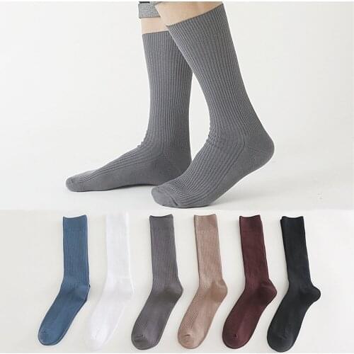 DOIAESKV Winter Mens Socks High Quality Cotton Socks For Man Casual Classic White Fashion Male Buiness Socks