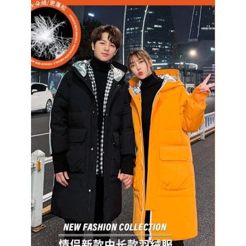 Winter Thickened White Duck Down Jacket Mens Winter Parka Medium Length Hooded Duck Down Jacket Women Canada Men Jacket Winter