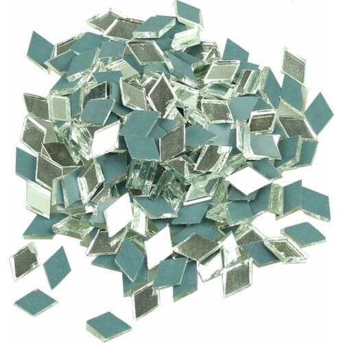 1x1/2inch Diamond Shape Mosaic Tiles Mirror Glass Home Decoration