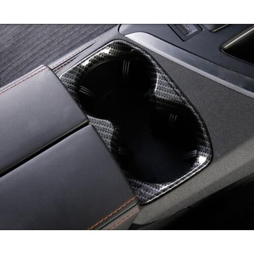 2017 For Peugeot 3008 GT 5008 2 2nd Car Inner Front Water Cup Holder Covers Trim Gear Box Transfer accessories