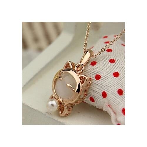 2020 Latest Fashion Super Meng Cute Lucky Cat Eyes Mr. Shi Clavicle Chain Necklace Jewelry Factory Direct