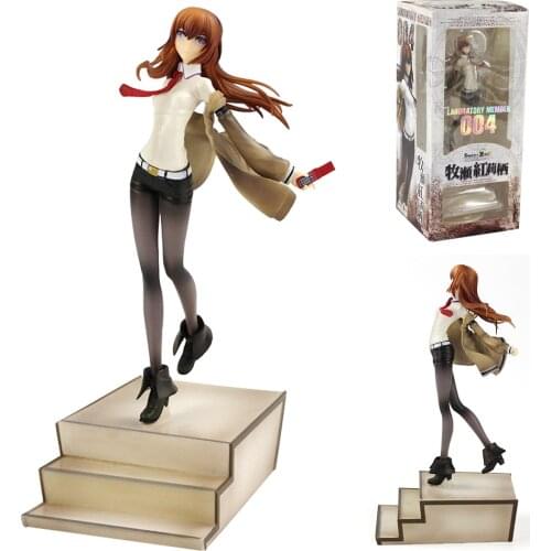 26cm Steins Gate Makise Kurisu Laboratory Member 004 1/8 Scale Painted Figure PVC Model Toys