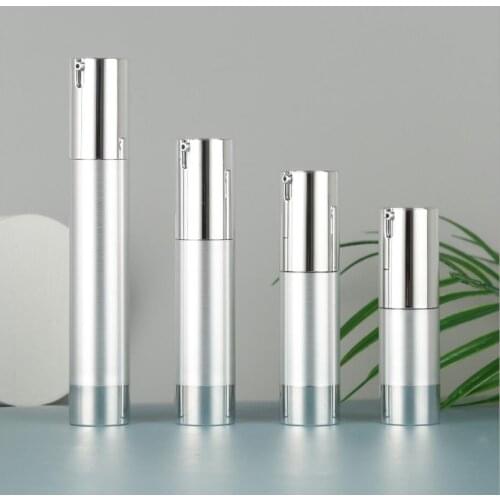 30ml slimmer shape silver UV airless bottle pump lotion emulsion serum foundation essence liquid skin care cosmetic packing