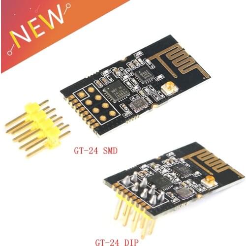 5Pcs GT-24 2.4G wireless modules 1100-Meters Long-Distance NRF24L01+PA+LNA Wireless Wifi Transceiver For Arduino SMD / DIP