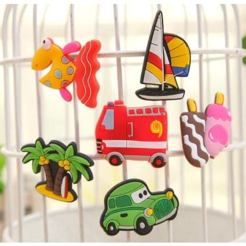 5pcs/lot Hot Cute Fridge Sticker Cartoon Cat Dog Wolf Refrigerator Sticker Fridge Magnet Message Holder Home Decor LF 192