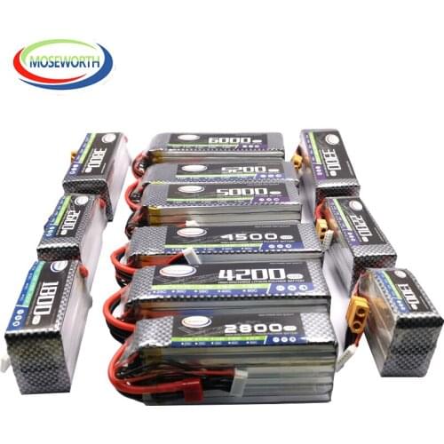 6S Batteries 22.2V 2200 2600 3800 4500 5000 6000mAh 25C 35C RC Toys LiPo Battery 6S For RC Helicopter Car Quadcopter Airplane