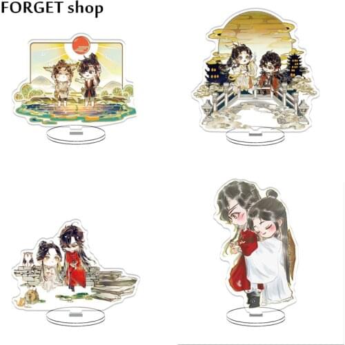 Anime Heaven Officials Blessing Merch two side 15cm Acrylic Stand Figure TianGuanCiFu Xie Lian Hua Cheng Fans Prop Painting Gift