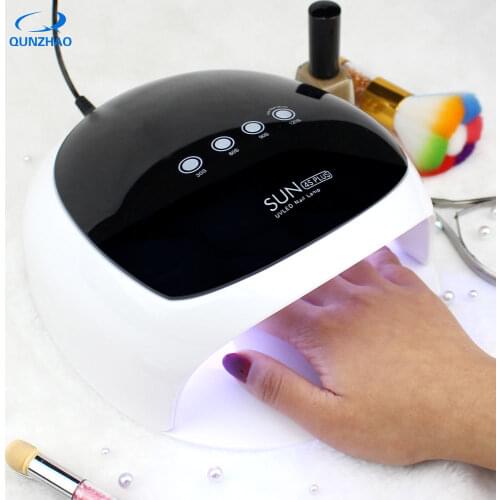 Sun4s Plus Apparatus For Manicure For All Gels Uv Led Lamp For Nails 52w Nail Light Dryer Gel Polish Lamp With Timer Button