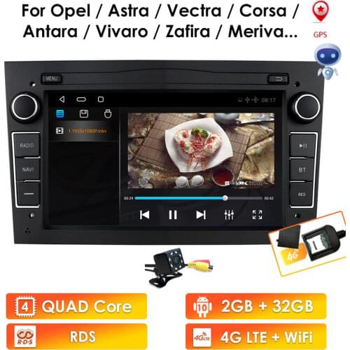2 Din Android 10 Car NODVD GPS Navigation For Opel Antara Vauxhall Meriva Vectra Opel Astra H Radio USB Bluetooth Car Multimedia