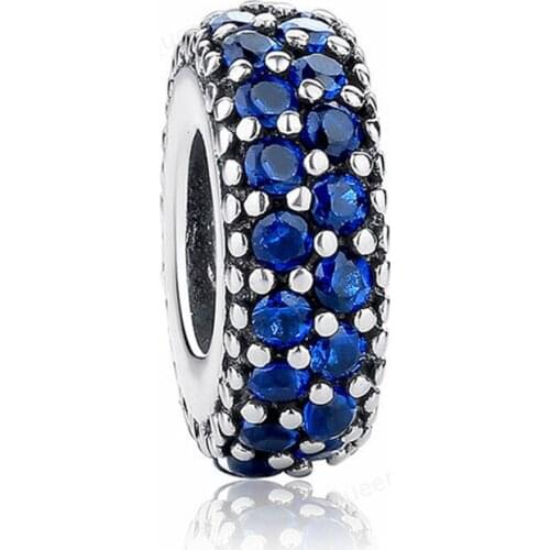 925 Sterling Silver Slice CZ European Charms Bead Fit Original Bracelets Chain DIY Girl Women Pendant Charm Beads Jewelry Making