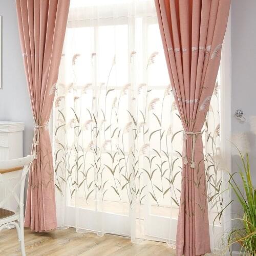 European Embroidered blackout Curtain For Window Treatment Manufacturer Directly curtains for Living Room Bedroom dining room