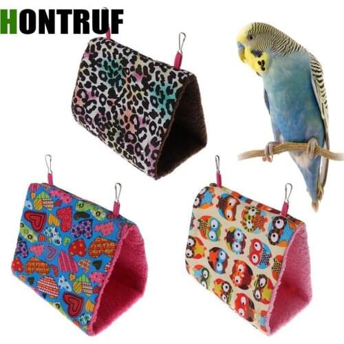 Agapornis Fischeri Budgerigar Small and Medium Parrot Hammock Warm and Thick Bird Nest Warm and Comfortable Cotton Nest