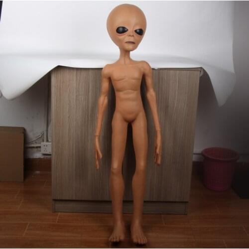 X-merry toy Alien Foam Filled Prop Lifesize UFO Roswell Martian Lil Mayo Area 51 Halloween
