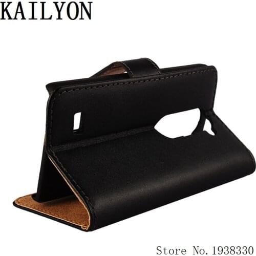 KAILYON For LG Leon Luxury Genuine Leather Cover Case For LG Leon Cell Protect Shell Wallet Flip Book Phone Cases Bags With Card