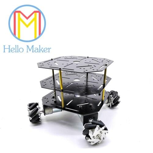 4 WD,60mm Mecanum wheel. Aluminum alloy . Powerful Motor. For DIY Fans . Toy car.Robot