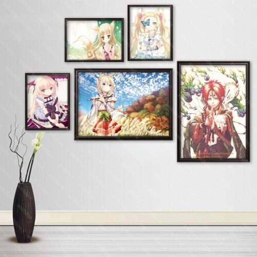 Japanese Anime Lil Fox Cloth Silk Canvas HD Poster Home And Bedroom Decoration Wall Fabric Poster Custom Print More Size
