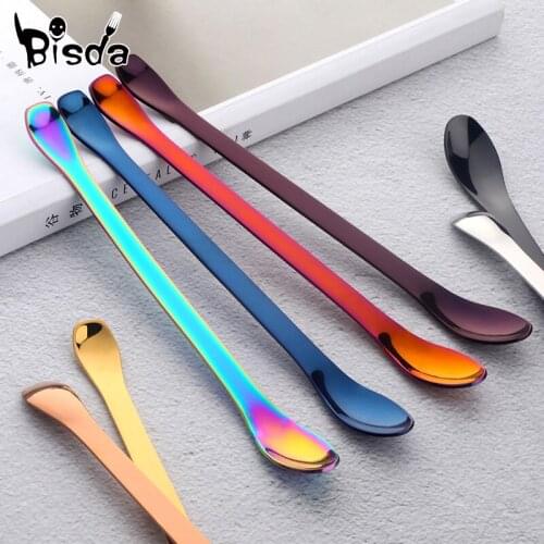 2Pcs Stirring Spoon Stainless Steel Medicine Spoons Powder spoon Food Grade Coffee Accessories Dinnerware Medicine Ladle