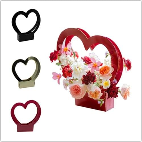 Love wedding box Flower Box Valentines Day Flower Tote Bag Flower Gift Box Flower Box Portable Flower Basket