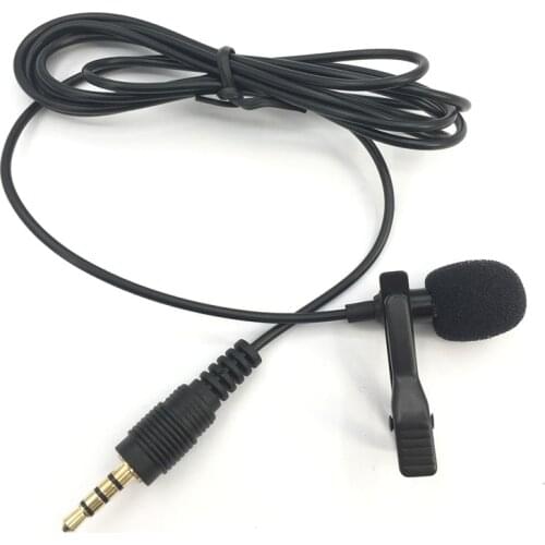 Mini 3.5mm Jack Microphone Lavalier Tie Clip Microphones Microfono Mic For Speaking Speech Lectures 1.5m Long Cable for iphone