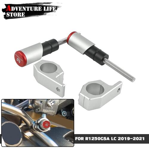Motorcycle Bull Bar Bracket Fog Driving Light Crash Bar Guard Mount Kit Stainless Steel For BMW R1250GS LC ADV R1250 GS Adv GSA