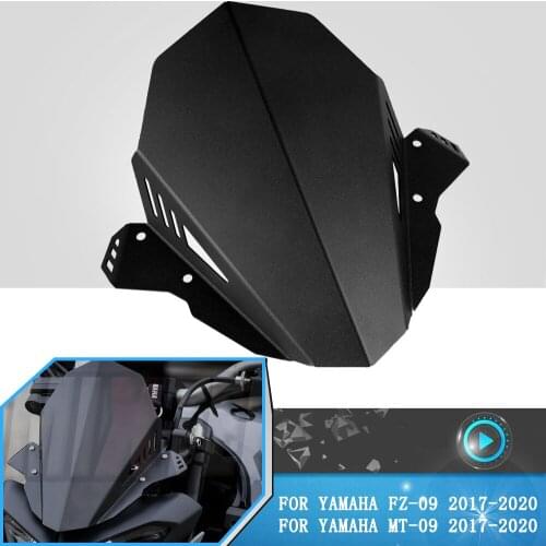 Motorcycle Windscreen Windshield Aluminum Air Deflector Bracket Accessories FOR YAMAHA FZ-09 MT-09 FZ09 MT09 2017 2018 2019 2020