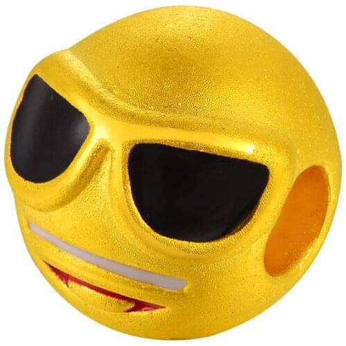 New Arrival Solid 24K Yellow Gold Bracelet 3D 999 Gold Cool face Bracelet 0.95g