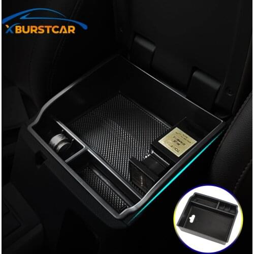 Car Center Console Organizer Tray Armrest Storage Box for Toyota Hilux AN120 AN130 Fortuner An160 2016 - 2020 Accessories