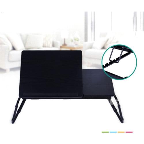 Simple Folding Notebook Table Steel Pipe MDF Board Standing Laptop Desk Portable Adjustable Bed Sofa Computer Studying Table