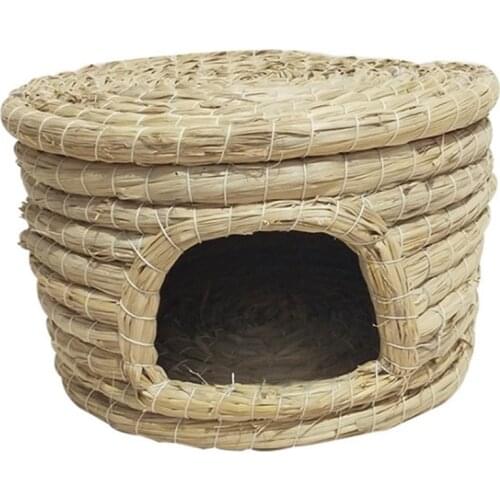 Straw Bird cages box houses outdoor house birds Cage lapin Pet Nest Parrot Squirrel Straw birdhouse birdcage