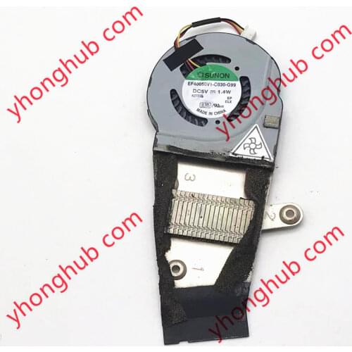 SUNON EF40050V1-C030-G99 DC 5V 1.4W 3-wire Heatsink Cooling Fan