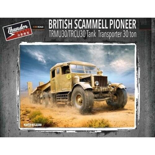 Thunder 1/35 Scale TM35200 WWII British Scammell Pioneer TRMU30 Transporter Model Kit