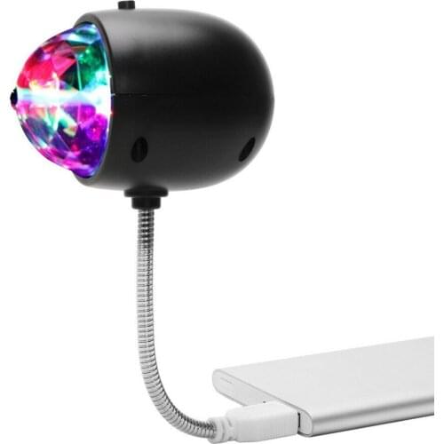 USB Disco Ball Light Crystal Ball Portable Stage Home Party Colorful Disco Lamp Decor Party Effect Light Mini LED Lamp