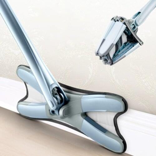 YOREDE Self Cleaning Magic Mops For Wash Floor X-type Hand-Free Wring Mop Practical Home Cleaning Tools For Bathroom And Kitchen