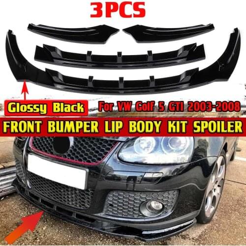 High Quality Car Front Bumper Splitter Diffuser Lip Protector Spoiler Deflector Lips For Volkswagen For VW Golf 5 GTI 2003-2008