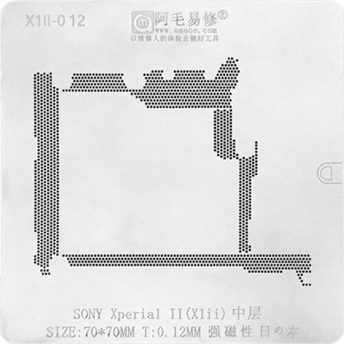 High Quality BGA Reballing Stencil XI11For SONY Xperial II Middle Steel Mesh