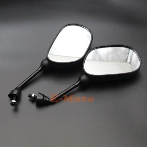 8mm Thread Rear Mirror Pair Scooter Moped GY6 Motorcycle ATV Dirt Bike NEW E-Moto