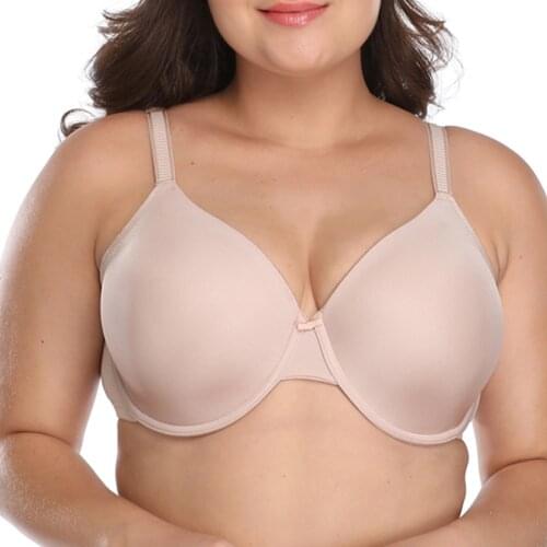 Womens Full Cup Plus Size Bra Sexy Bralette Underwired Support Top Besity Lingerie Size 32-48 B C D DD E F G H I J Cup