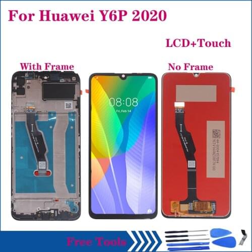 6.3" Original LCD For Huawei Y6P 2020 LCD display Touch Screen Digitizer Assembly For huawei y6p MED-L29 MED-LX9 Repair parts