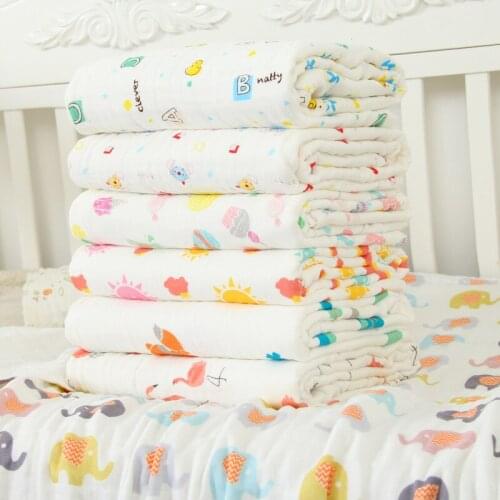 6 layers Newborn Baby Child Bath Towel Cape Hooded Cotton Absorbent Winter Super Soft Baby Autumn and Winter Thickened Bathrobe