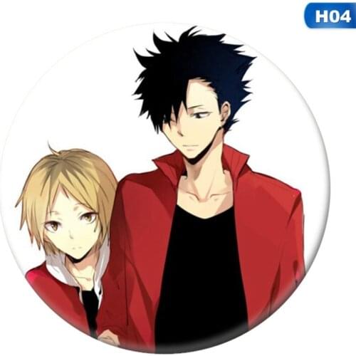 Anime High Kyuu!! enamel pin Volleyball Boy Cos Tsukishima Firefly Sun Xiang XCosplay Bedge Cartoon Bags Badge Button Brooch