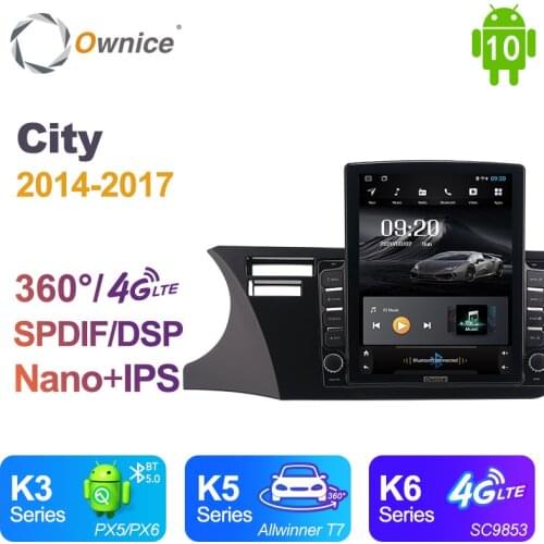 Android 10.0 Ownice Autoradio 2 Din for Honda City 2014 - 2017 Car Radio Auto GPS Navigation Multimedia DSP 4G LTE 360 Panorama