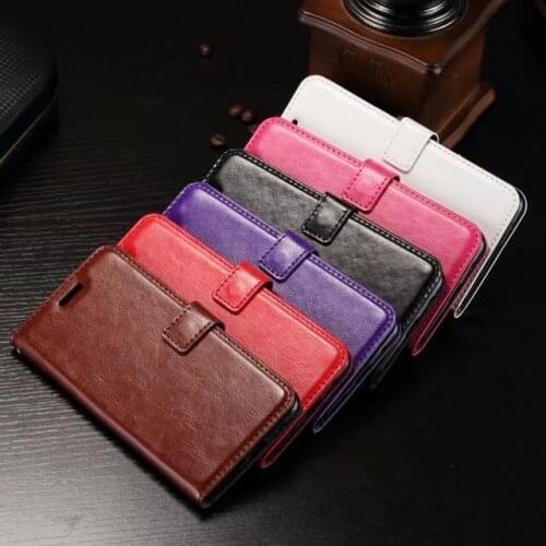 100pcs/lot Crazy Horse Wallet Leather Stand PU+TPU Cover Case with card slot For Oneplus 5 5.5''/ One plus 3T