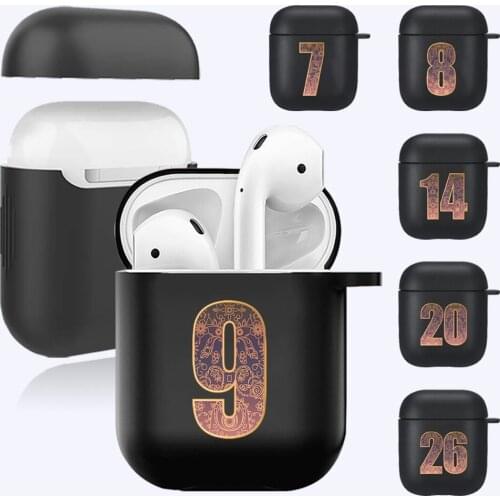 Black Soft Silicone Case for Apple Airpods 1st/2nd Generation Wireless Bluetooth Earphone Charging Box Matte Cover